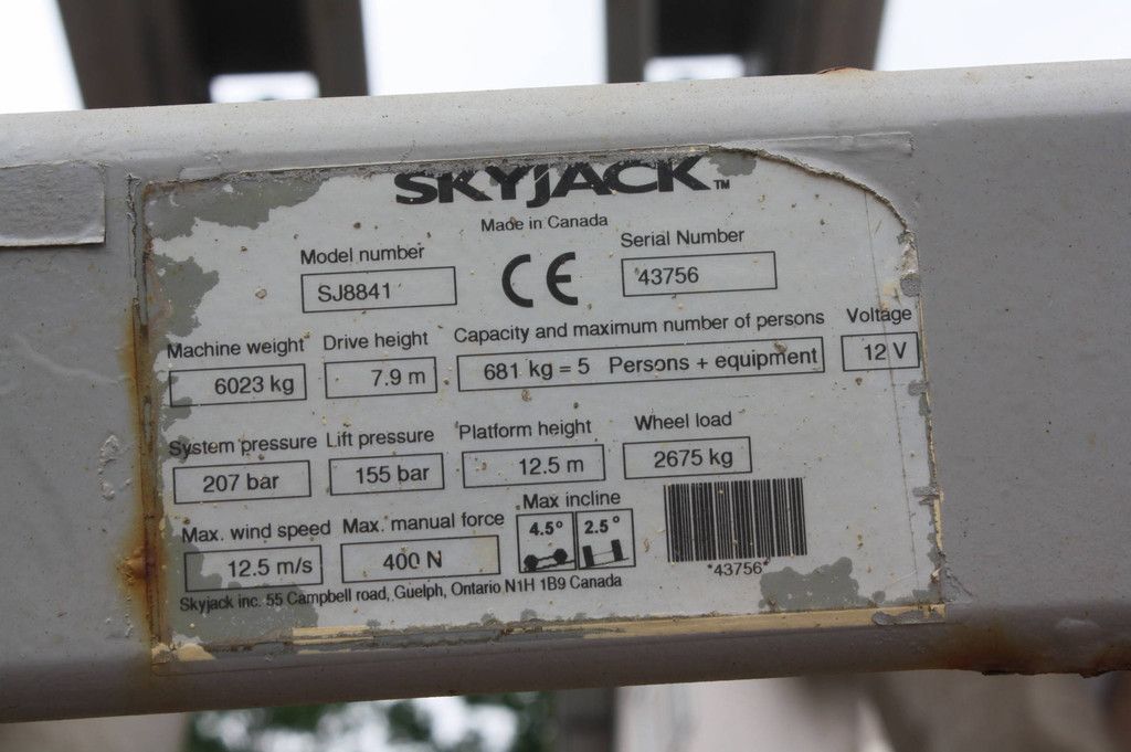 Schaarhoogwerker Skyjack SJ8841 Diesel 681kg 14.5m