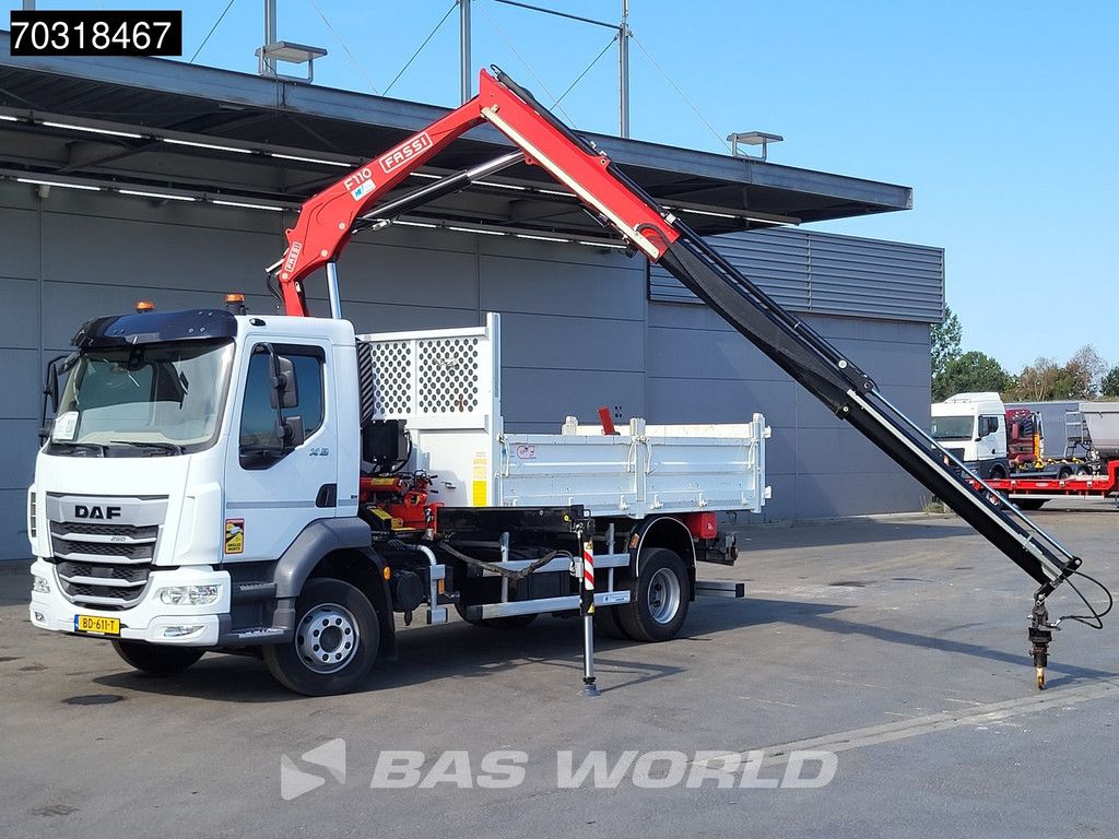DAF XB 260 4X2 FASSI F110B.0.22 Active Kran Crane 6m3 tipper Automatic ACC Euro 6 Cranetruck Kraanwagen Kraan