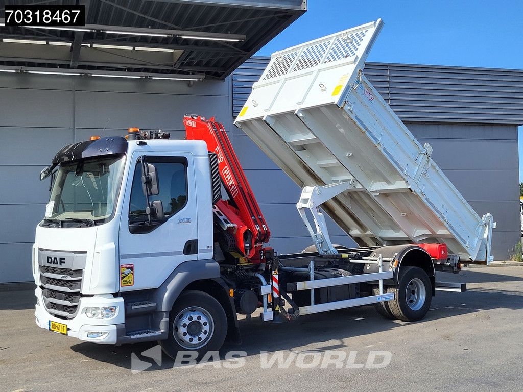 DAF XB 260 4X2 FASSI F110B.0.22 Active Kran Crane 6m3 tipper Automatic ACC Euro 6 Cranetruck Kraanwagen Kraan