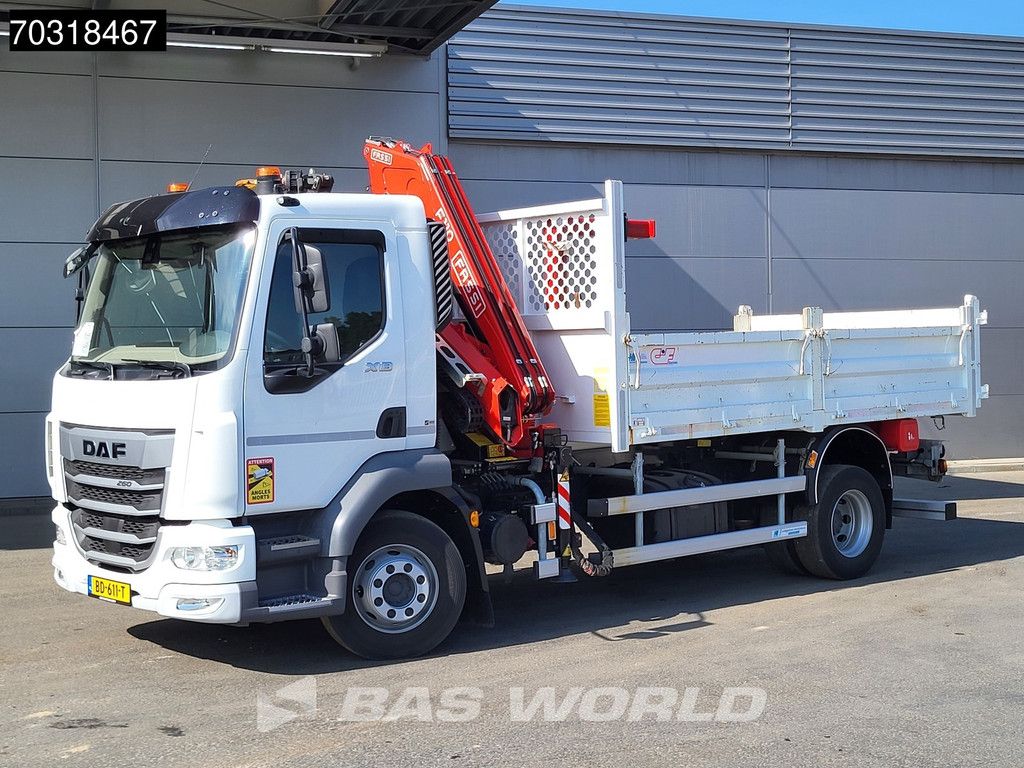 DAF XB 260 4X2 FASSI F110B.0.22 Active Kran Crane 6m3 tipper Automatic ACC Euro 6 Cranetruck Kraanwagen Kraan
