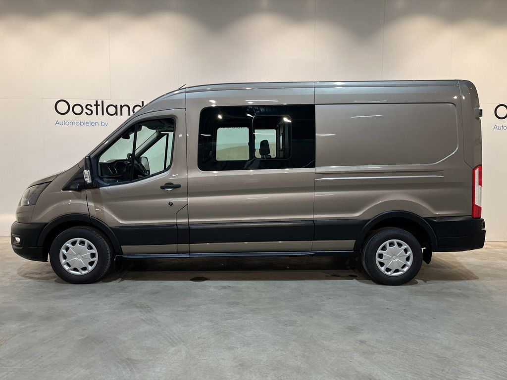 Ford Transit 350 2.0 TDCI L3H2 DC Dubbel Cabine Trend 170 PK Automaat / Euro 6 / Airco / CarPlay / Adap. Cruise Control / Camera 360 / Navigatie / 65.000 KM !!