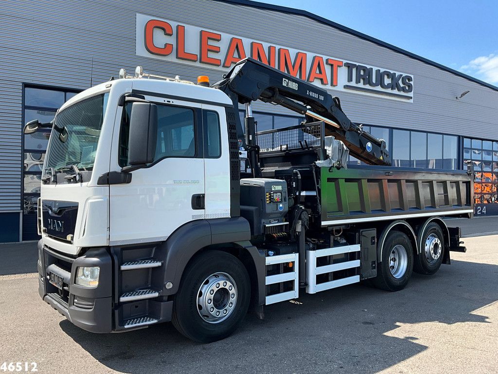 Man TGS 26.360 Euro 6 Hiab 18 Tonmeter laadkraan Just 115.075 km!