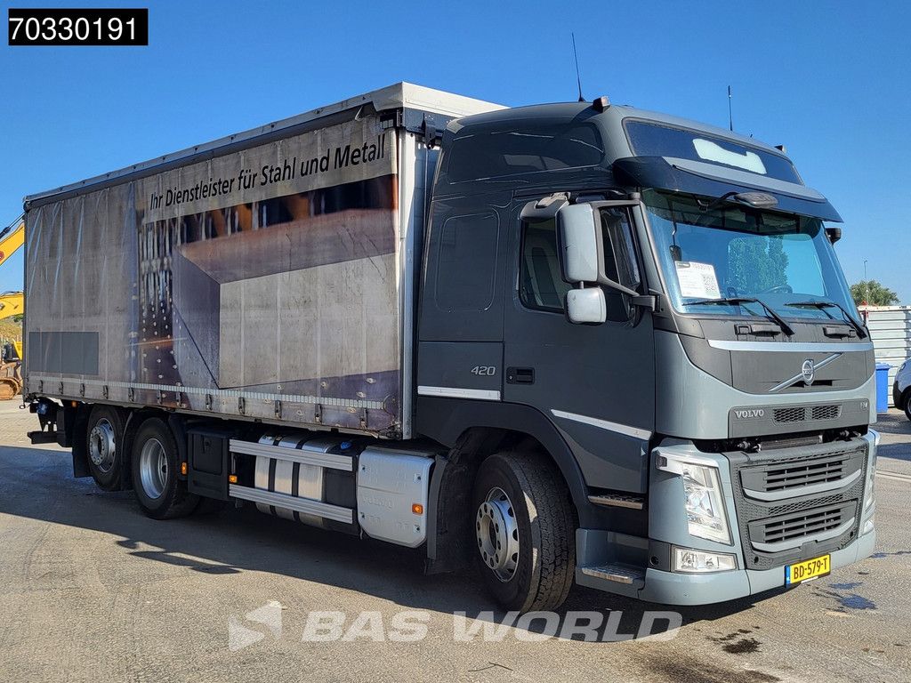Volvo FM 420 6X2 Curtainsides 2500kg Ladebordwand Lift+steering axle VEB+ ACC Euro 6