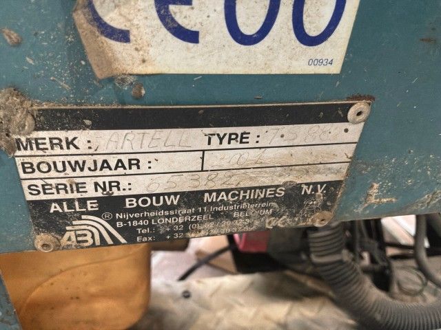2001 Bartell T588 betonvlindermachine