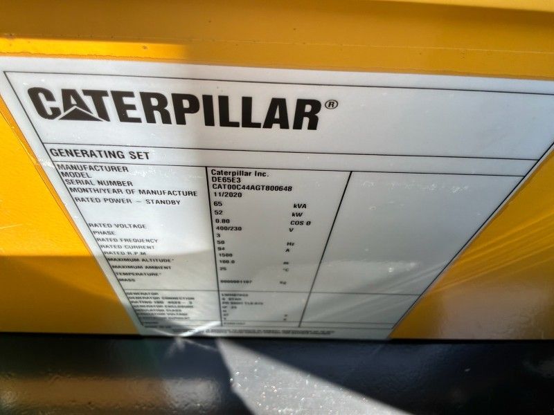 2020 Caterpillar DE 65 E 3 Stromgenerator (unbenutzt)