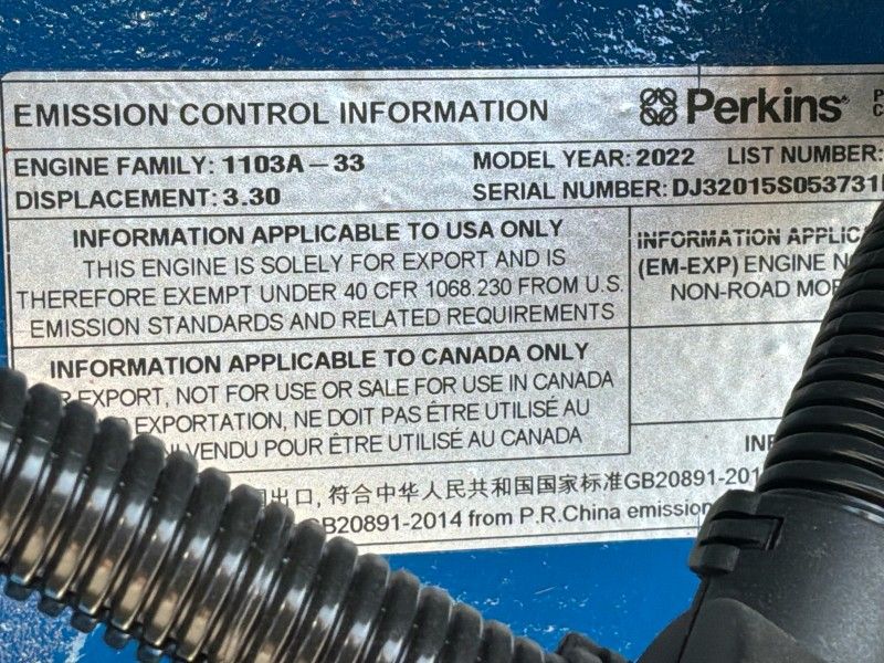 2022 FG Wilson P 26 - 3 S Stromgenerator (unbenutzt)