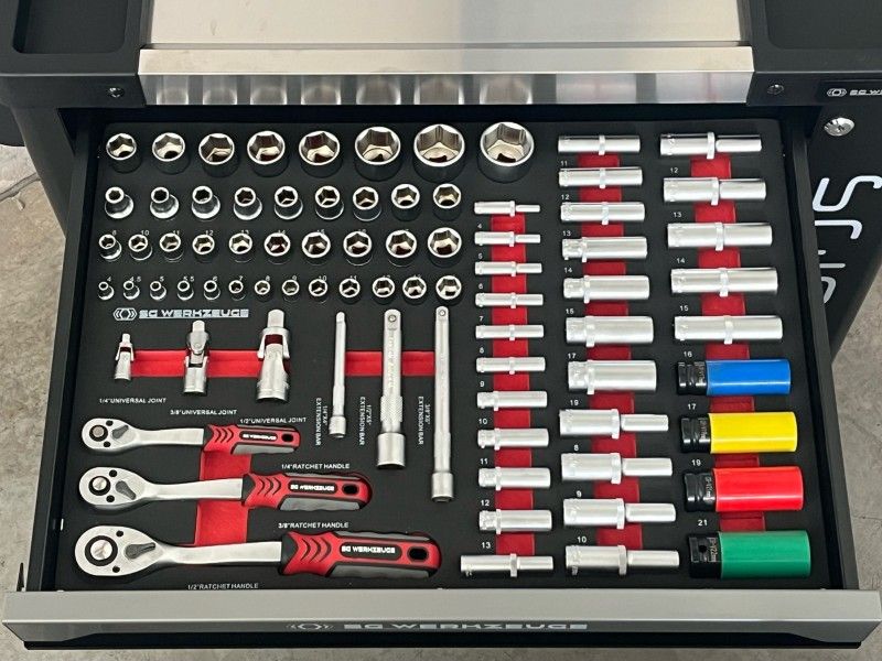 SG Werkzeuge SG10-25 bestückter Werkzeugwagen