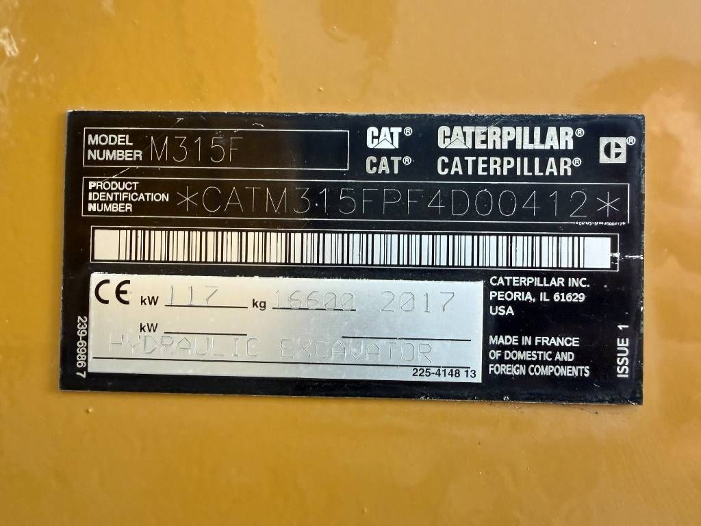 CAT M315F - With OilQuick