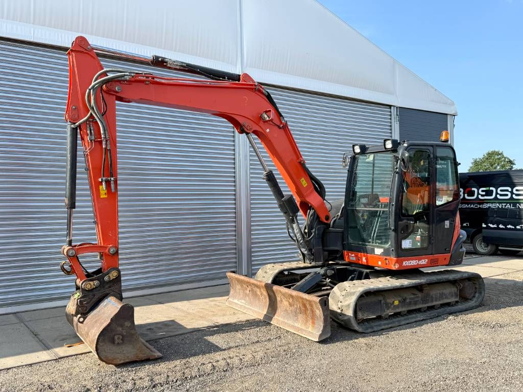 Kubota KX080-4A2 - Hammer Lines / Quick Coupler