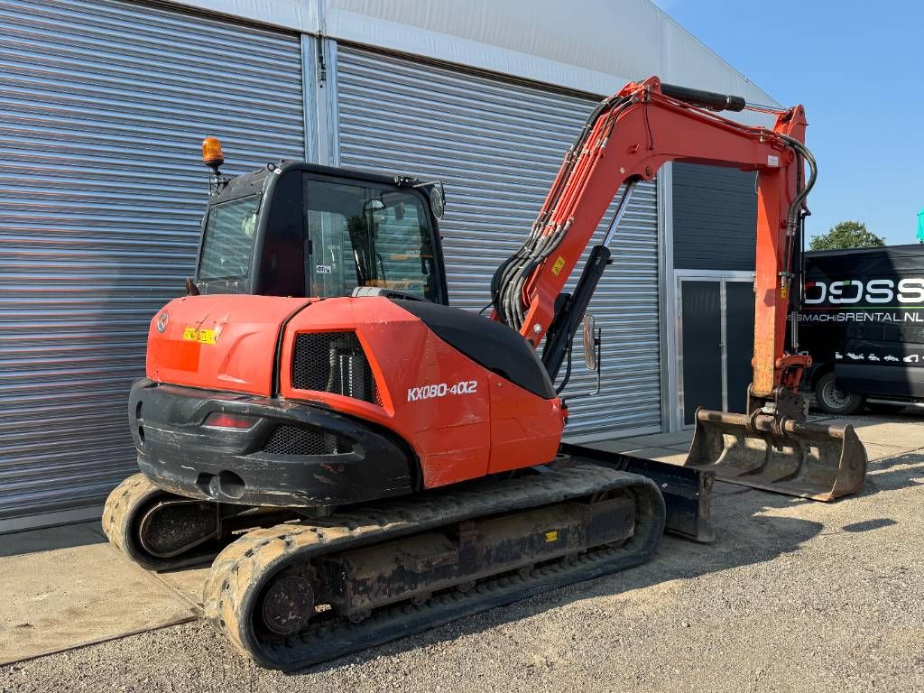 Kubota KX080-4A2 - Hammer Lines / Quick Coupler