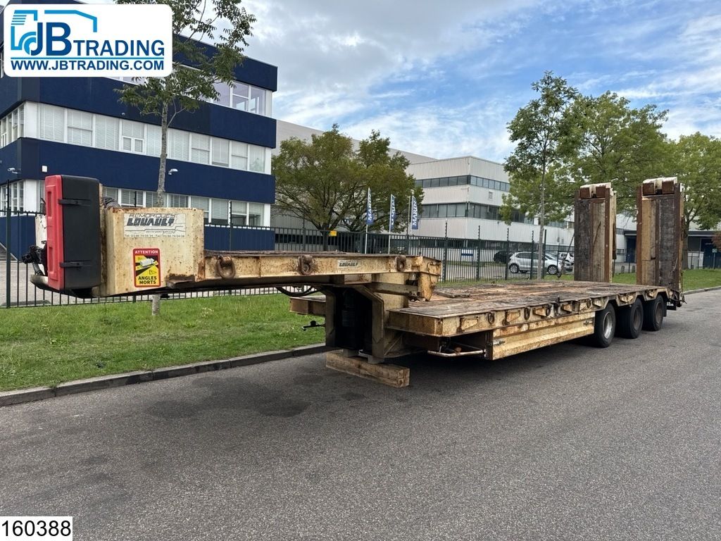 Louault Lowbed 54.000 kg, Steering axle, Hydraulic, Winch