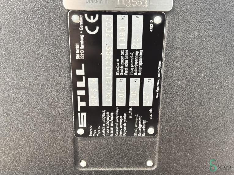Stackers Electric Still EGV-S14 2004 Triplex