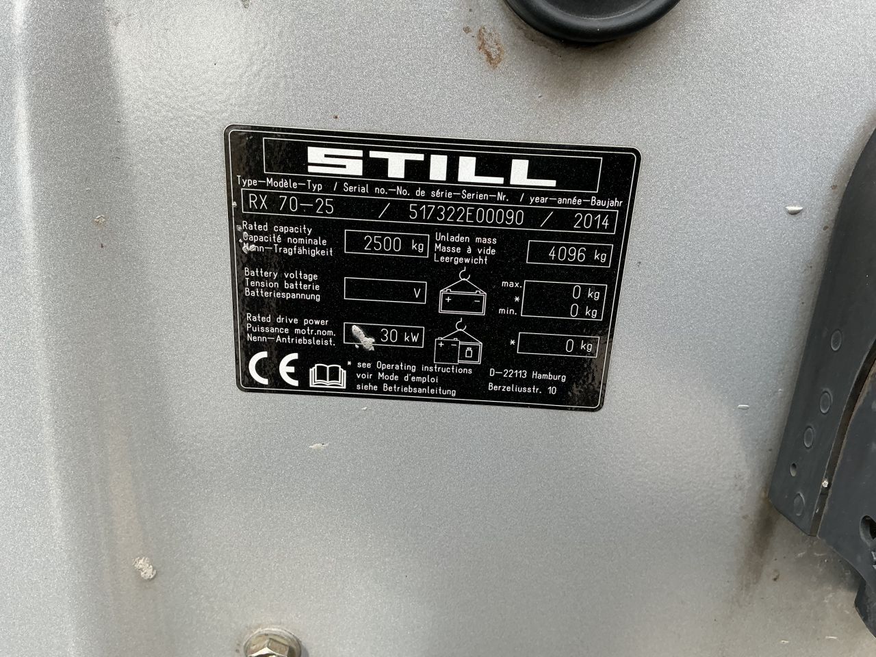 Te Koop Still RX 70-25 Diesel Bouwjaar 2014