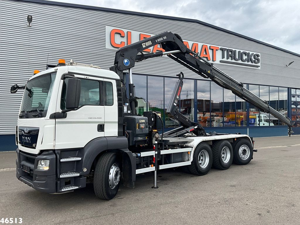 Man TGS 35.400 8x4 Euro 6 Hiab 18 Tonmeter laadkraan Just 142.960 km!