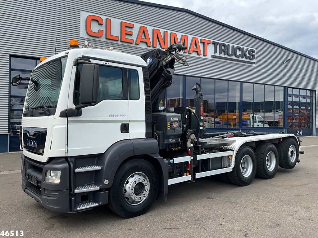 Man TGS 35.400 8x4 Euro 6 Hiab 18 Tonmeter laadkraan Just 142.960 km!