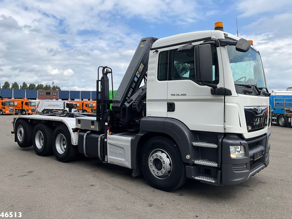 Man TGS 35.400 8x4 Euro 6 Hiab 18 Tonmeter laadkraan Just 142.960 km!