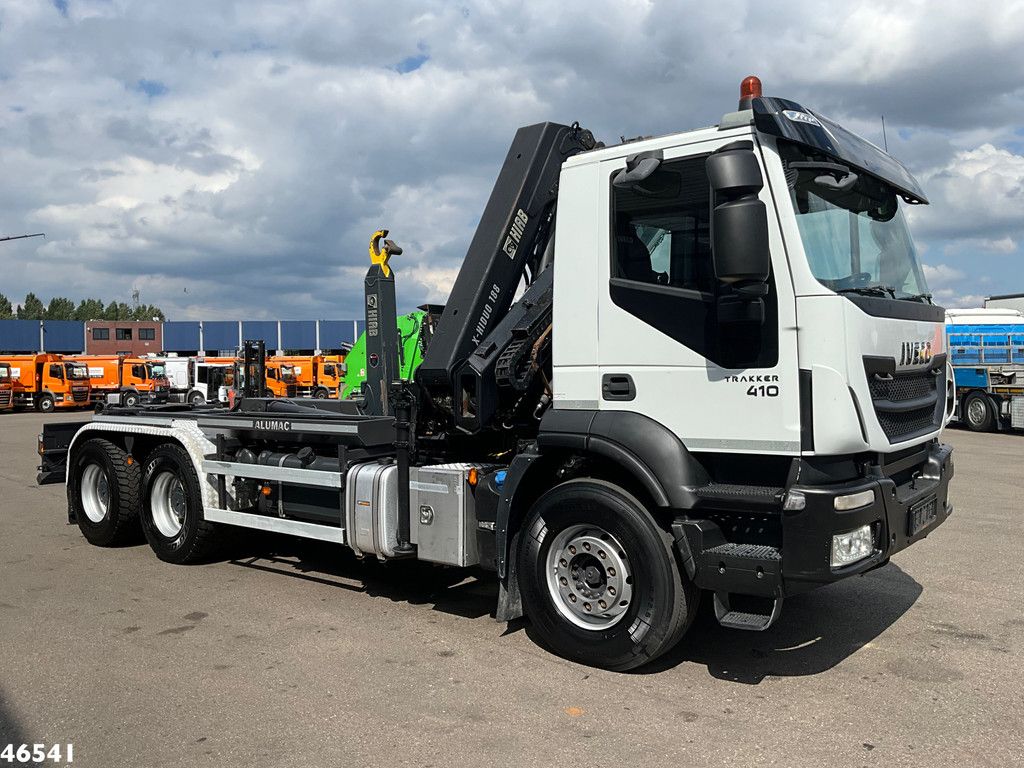 Iveco Trakker AD410T 6x4 Euro 6 Hiab 18 Tonmeter laadkraan