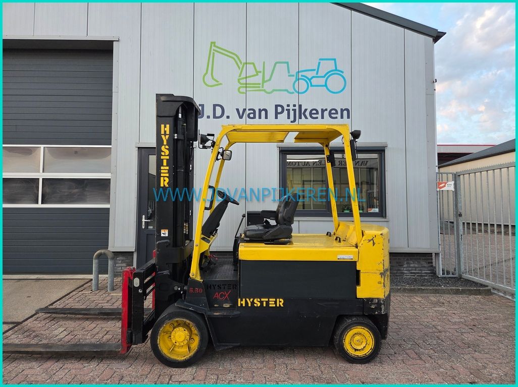 Hyster E5.50XL ACX 5.5t 6377uur+accu99%+sideshift+vorkversteller