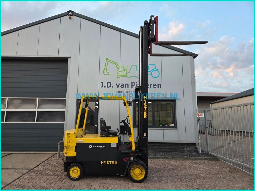 Hyster E5.50XL ACX 5.5t 6377uur+accu99%+sideshift+vorkversteller