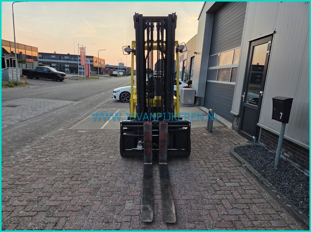 Hyster E5.50XL ACX 5.5t 6377uur+accu99%+sideshift+vorkversteller