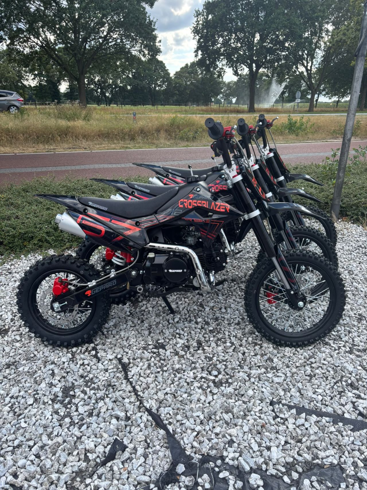 Dirtbikes 110cc 125cc automaat 4 takt + e-start crossmotor