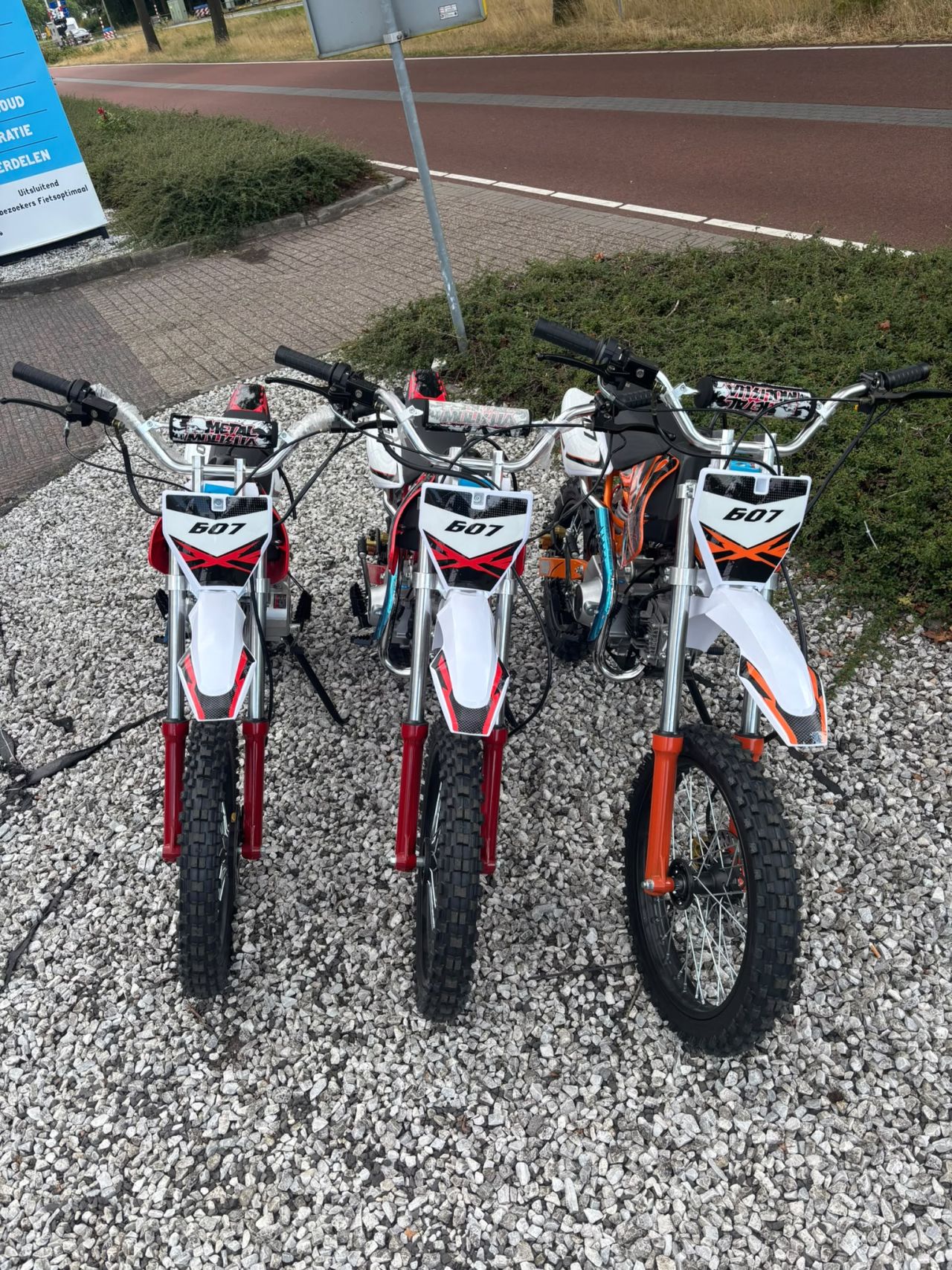 125cc 4-takt crossmotor dirtbike schakel 17/14 offroad