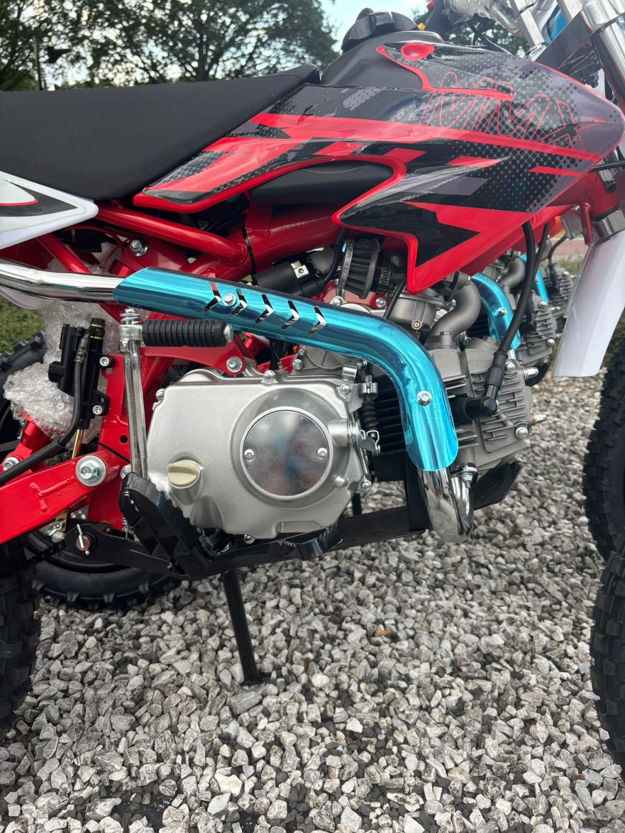 125cc 4-takt crossmotor dirtbike schakel 17/14 offroad