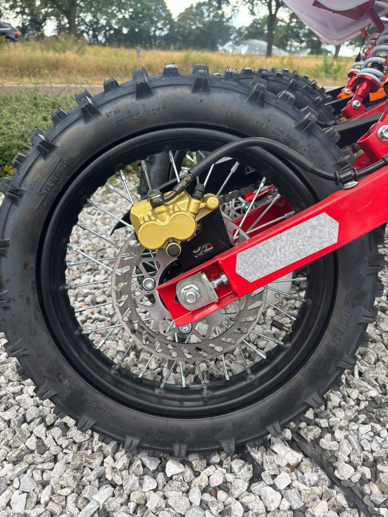 125cc 4-takt crossmotor dirtbike schakel 17/14 offroad