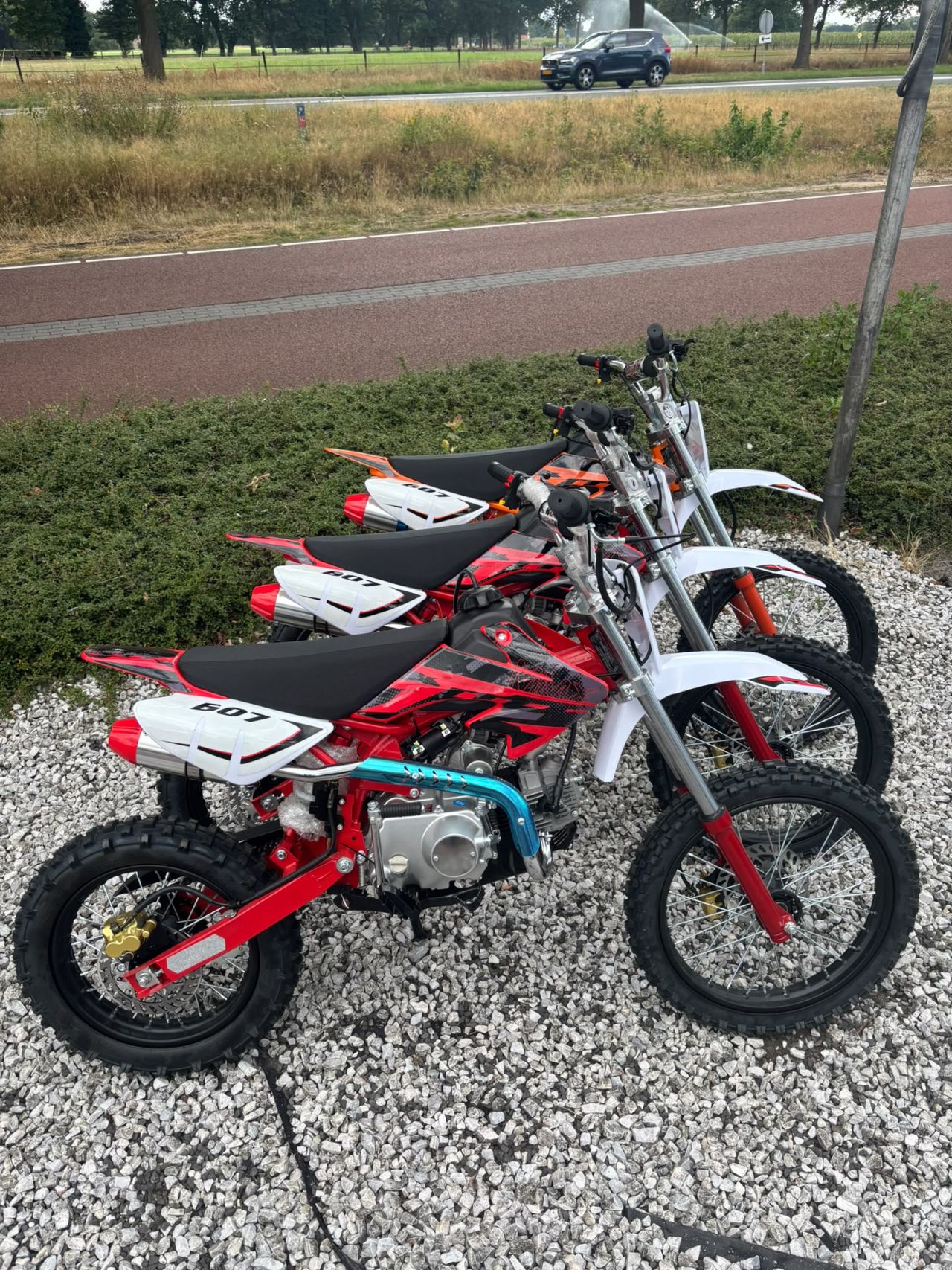 125cc 4-takt crossmotor dirtbike schakel 17/14 offroad