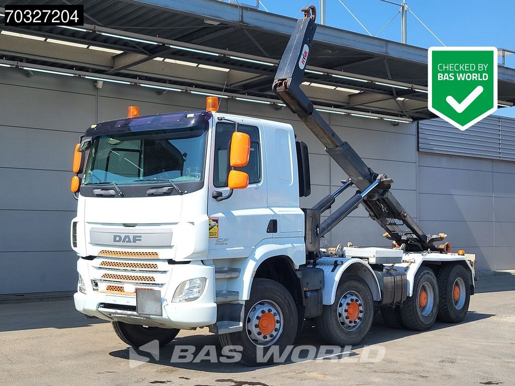DAF CF 410 8X4 Full Steel Manual Gearbox HYVA 22t Hook Big-Axle Euro 6