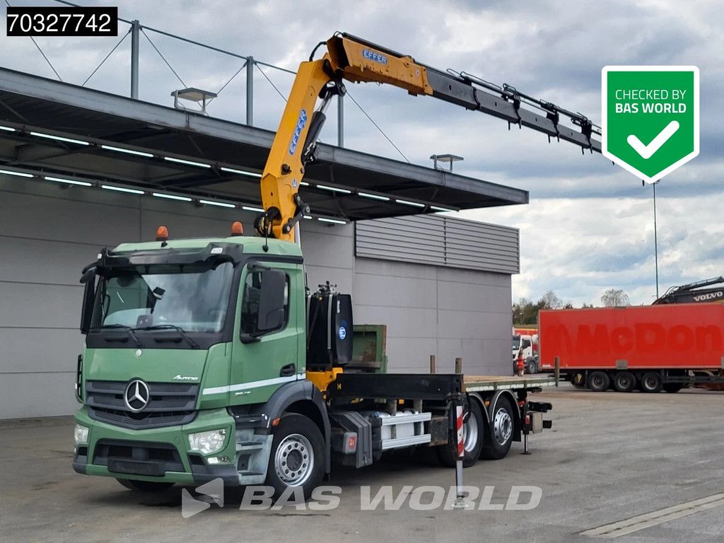 Mercedes Antos 2540 6X2 EFFER 265/6S Crane Kran Remote Lift+Steering Axle Euro 6