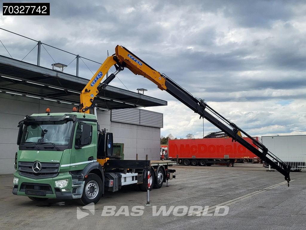 Mercedes Antos 2540 6X2 EFFER 265/6S Crane Kran Remote Lift+Steering Axle Euro 6