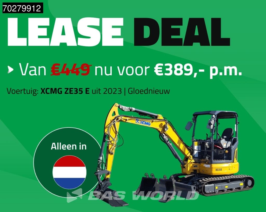 XCMG XE35 E FACTORY WARRANTY - CW / 3 BUCKETS - YANMAR