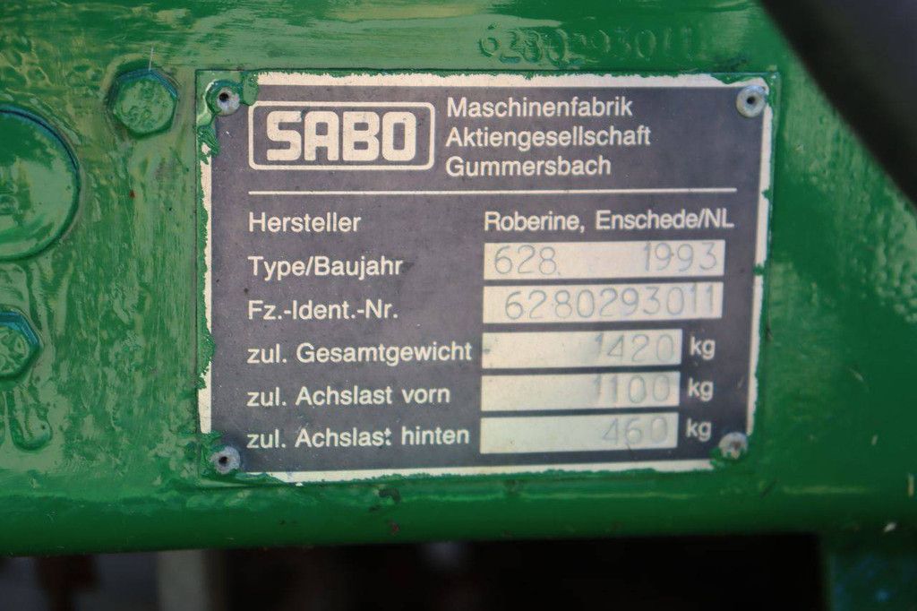 Ride-on mower Sabo 628 Diesel 1993
