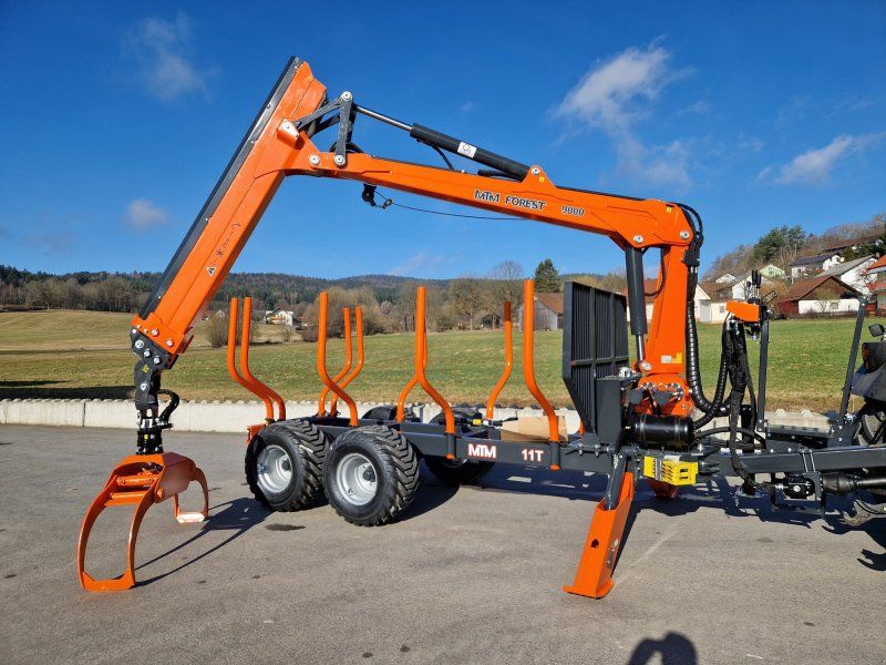 MTM 11T 11to Rückewagen 9,8m Kran Druckluft Kranwinde Eigenölversorg