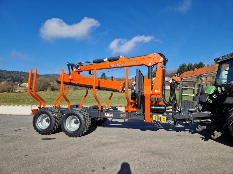 MTM 11T 11to Rückewagen 9,8m Kran Druckluft Kranwinde Eigenölversorg