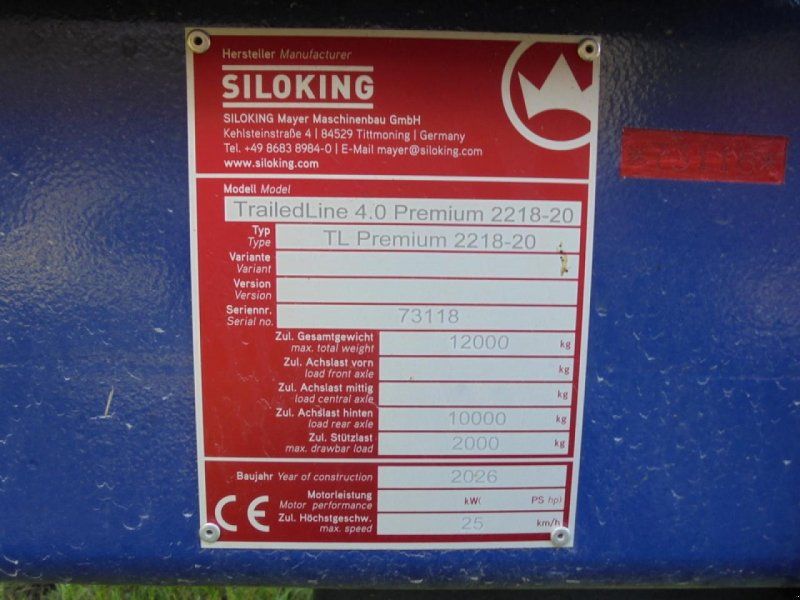 Siloking TRAILEDLINE 2218-20
