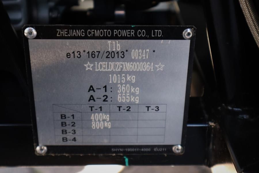 CFMoto UFORCE600 Valid Inspection, Dutch Registration, Dr