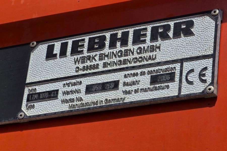 Liebherr LTM1070-4.1 Dutch Vehicle Registration, Diesel, 8x