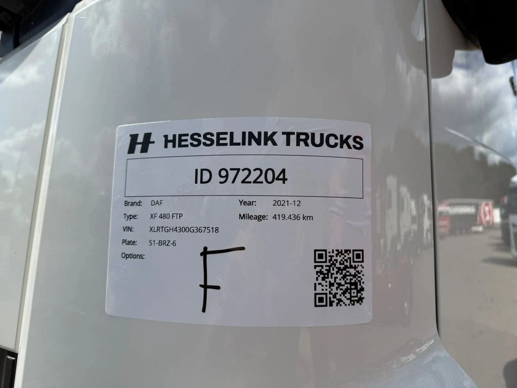 DAF XF 480 6X2 FTP Space Cab Midlift Standairco Alcoa 419.436KM NL Truck