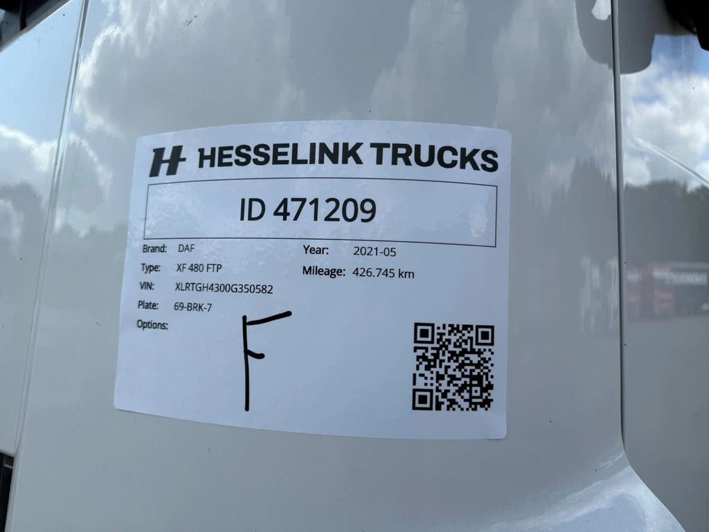 DAF XF 480 6X2 FTP Space Cab Midlift Standairco Alcoa 426.745KM NL Truck