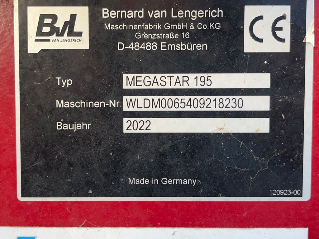 BVL V-LOAD MEGASTAR 195 KUILVOERSNIJDER