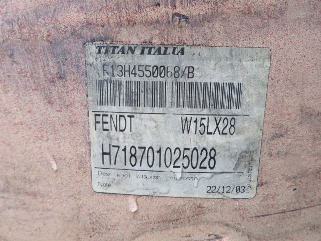 Fendt VELGEN 10 GAATS 15X28INCH