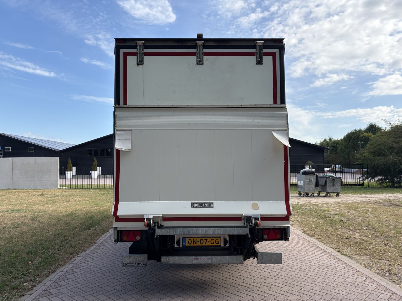 Be oplegger BE-COMBI schuifzielen 7 ton met laadklep 1000 kg