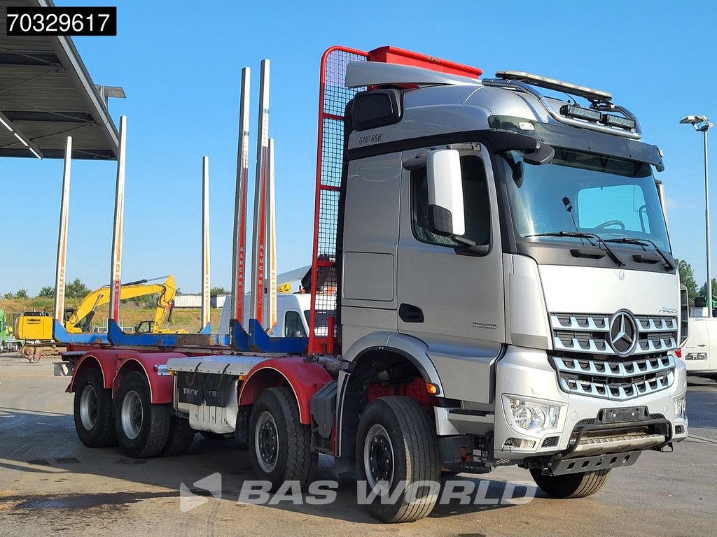Mercedes Arocs 3658 8X4 ALUCAR Holztransporter Full Steel suspension Big-Axle Automatic Euro 6