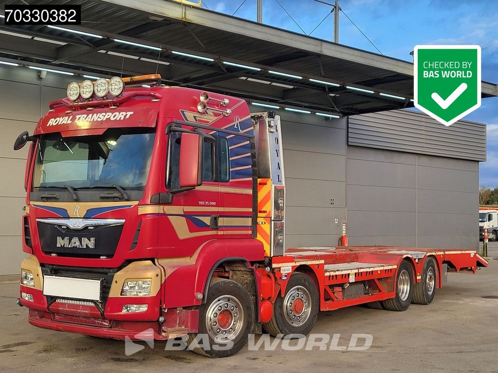MAN TGS 35.480 8X4 Machine transporter Lift+steering axle Hydraulic ramp Euro 6