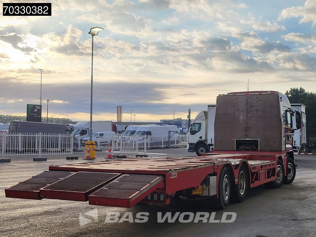 MAN TGS 35.480 8X4 Machine transporter Lift+steering axle Hydraulic ramp Euro 6
