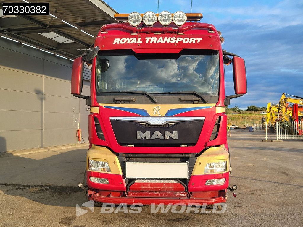 MAN TGS 35.480 8X4 Machine transporter Lift+steering axle Hydraulic ramp Euro 6