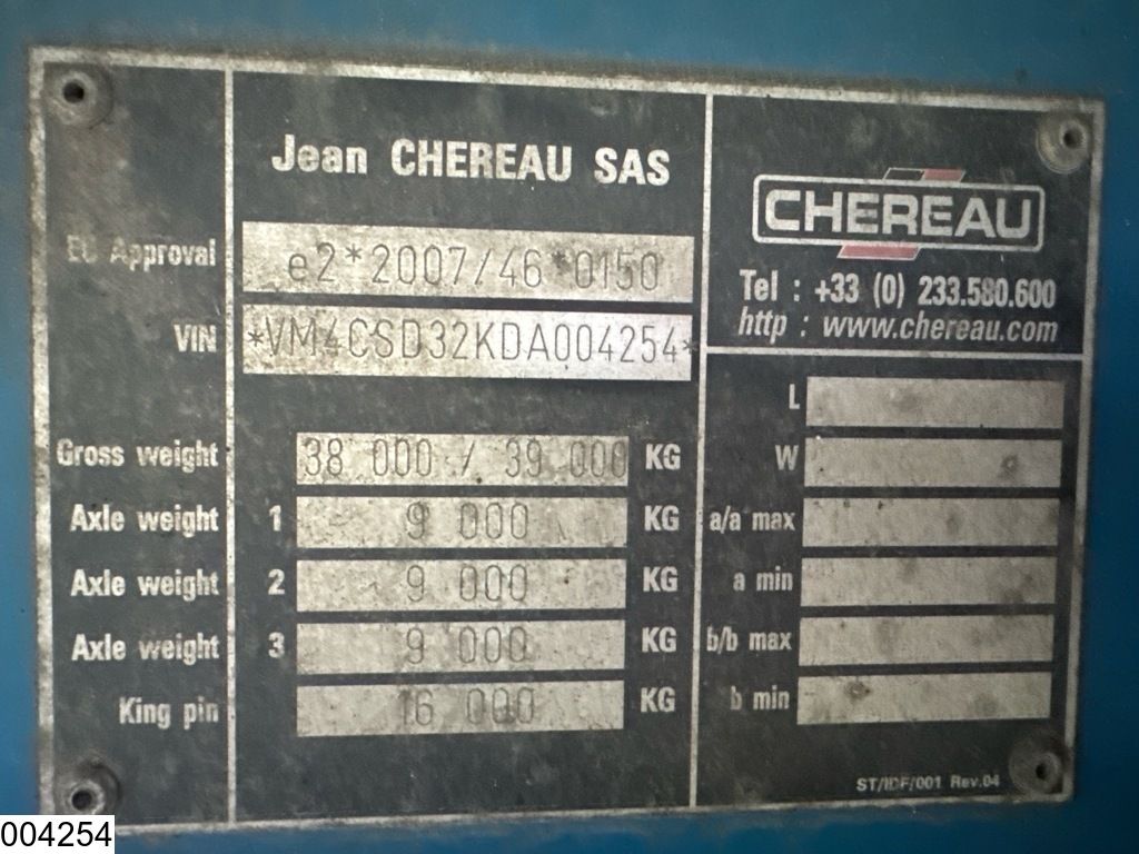 Chereau Koel vries Carrier Vector 1950 Mt