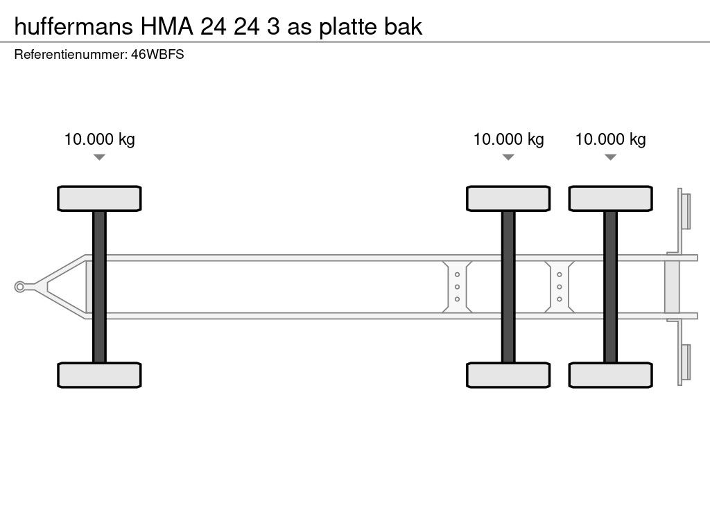 Huffermans HMA 24 24 3 as platte bak